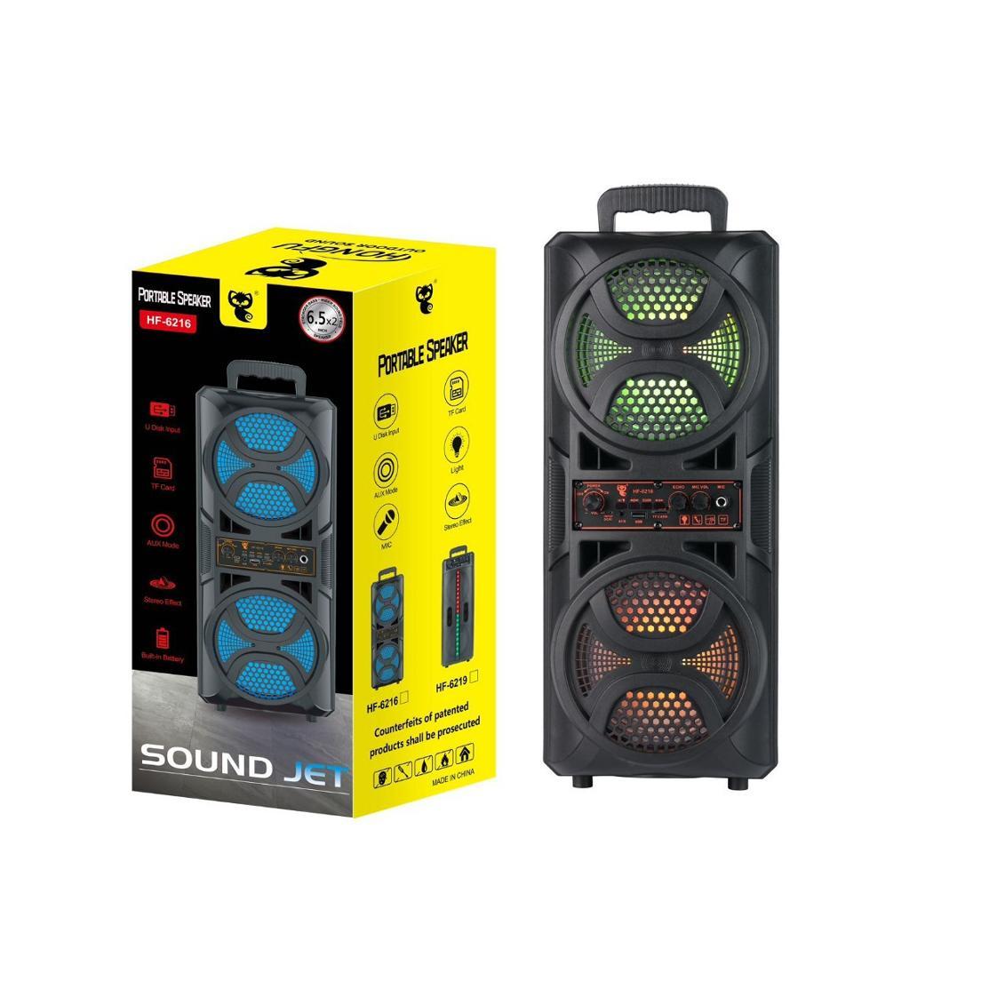Portable Square Dance Double 65-inch RGB Large Volume High Sound Quality Plug-in Card Bluetooth Speaker