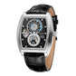 Men'S Fashion Casual Square Hollow Mechanical Watch Automatic Mechanical Watch
