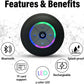 Wireless Speaker In The Bathroom - Audio, USB Charging Button Control, With Suction Cup, Secure Installation - Wireless Connection