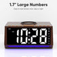New Hot Selling 10W Wireless Charger LED Desktop Alarm Clock With FM Radio Bt Speaker Wireless