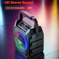 Karaoke Machine For Adults 6.5 In Portable Bluetooth Speaker With 2 Wireless Mic